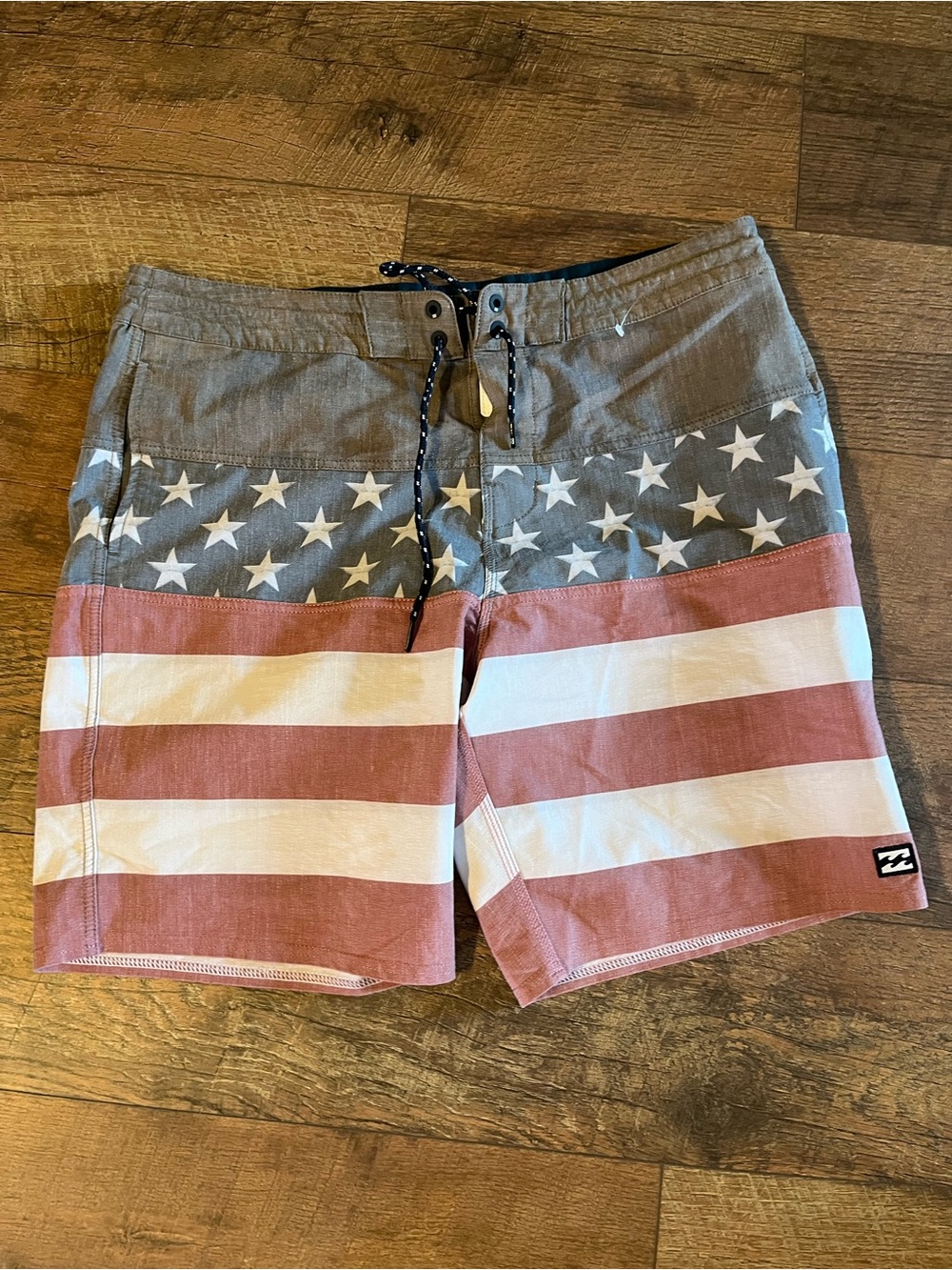 Billabong Men's American Flag board shorts - Red, White & Blue